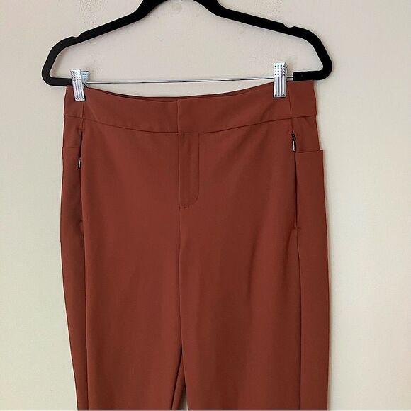 Athleta Women’s Burnt Orange Stellar Skinny Trouser in Ancient Mahogany Size 10 - Picture 5 of 11
